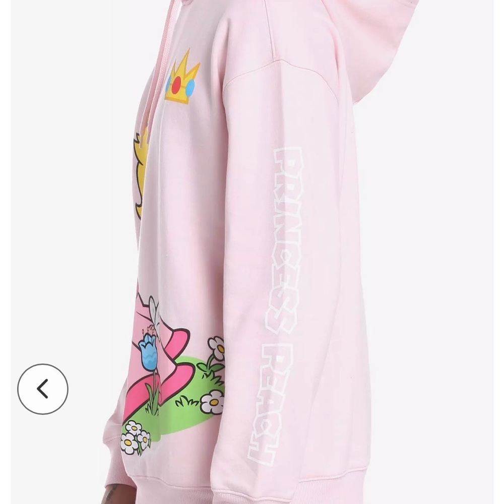 Nintendo Pink Hoodie with Jumbo Princess Graphic Size Small - Picture 5 of 6